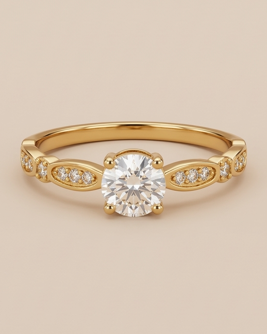 Anel Lumière Solitaire