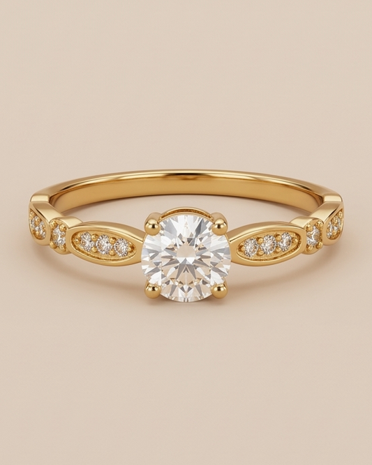 Anel Lumière Solitaire
