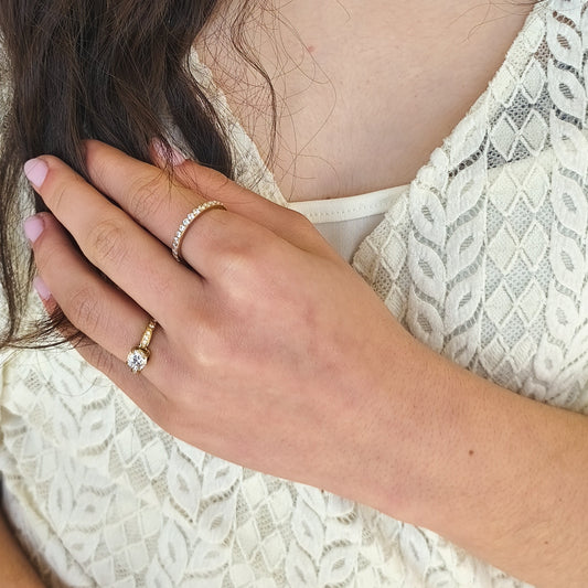 Anel Lumière Solitaire