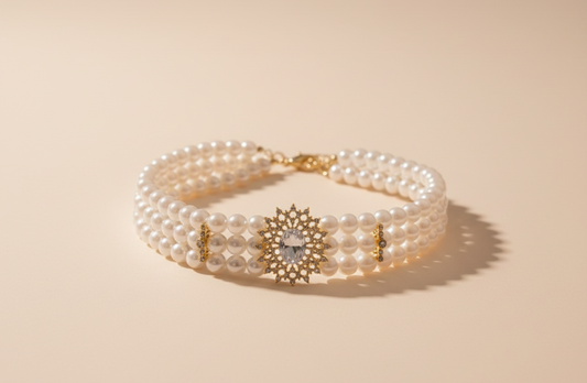 AURORA • Colar de pérolas em Aço Inoxidável