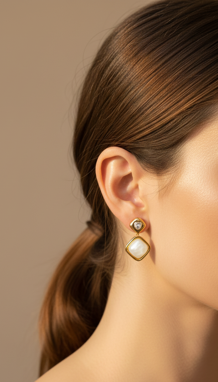 MALIA · Brincos em Aço Inoxidável