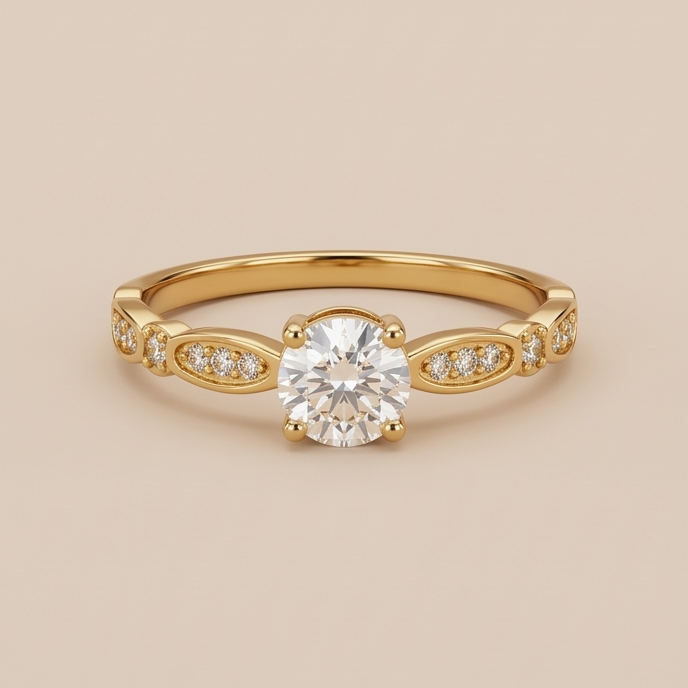 Anel Lumière Solitaire